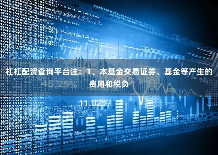 杠杠配资查询平台注：1、本基金交易证券、基金等产生的费用和税负