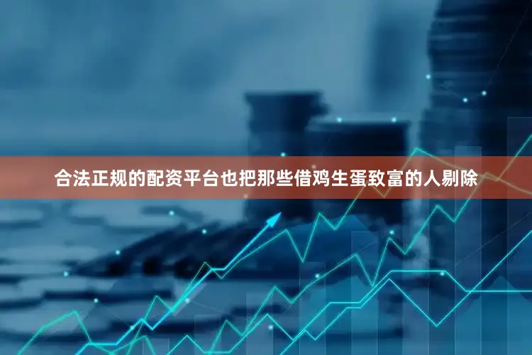 合法正规的配资平台也把那些借鸡生蛋致富的人剔除